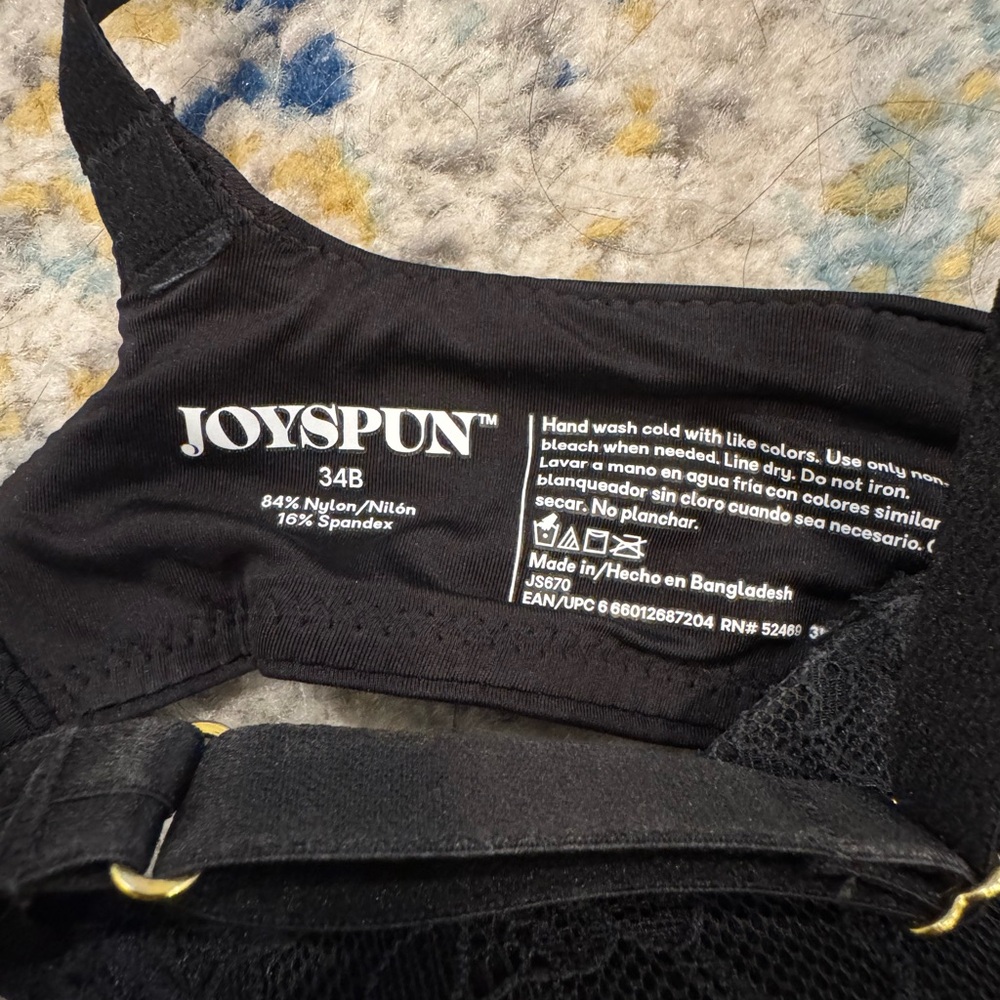 Chic Lace and Smooth Women's Bra Set - Black and Pink - Picture 5 of 7